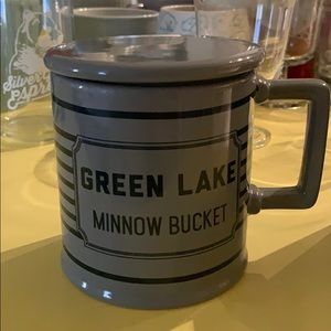 Fishs Eddy & west elm minnow bucket mug-green lake